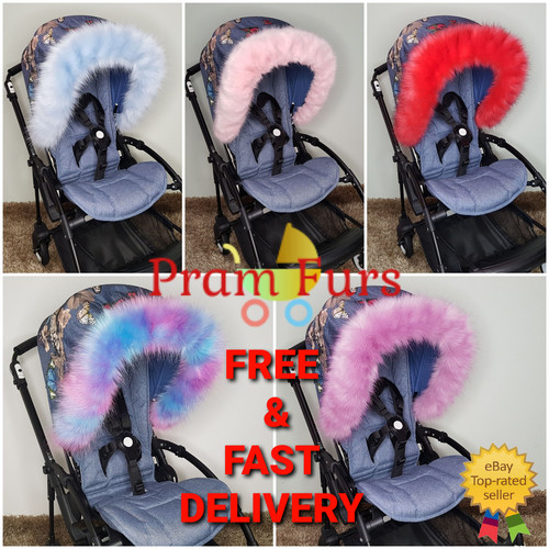 Pram fur hood trim - pram, universal