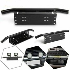 UK Car License Plate Frame Number Plate Bull Bar Bumper Mount Bracket LED Light