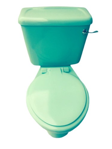 Jade green toilet - jade,