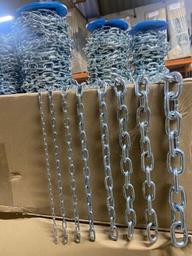 Galvanised steel chain heavy - steel,