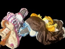 2 x Handmade Vintage Upside Down Dolls