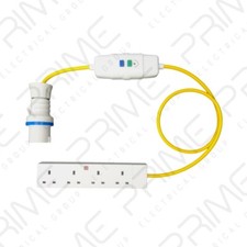 1m Yellow Caravan Hook Up /