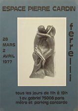 Ferrelli affiche quadri sculpture espace Pierre Cardin 1977 P 732