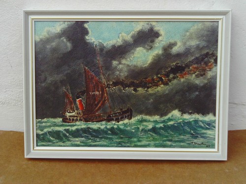 Vintage 1983 oil painting - vintage, of