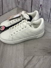 Women's Tu @ Sainsburys White Trainers UK 5 New with Tags Faux Leather