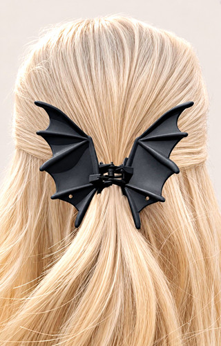 Black bat wing - wing, hair