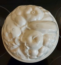 Vintage white ironware jelly - white,