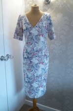 PER UNA cream print dress size
