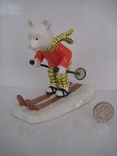 RUPERT TAKES A SKIING LESSON RB 20 ROYAL DOULTON CERTIFICATE & BOX NEW ORNAMENT