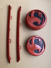 20-23 CUSTOM PAINTED FIZZ ORANGE VAUXHALL CORSA F FRONT REAR BADGES SRI ELITE