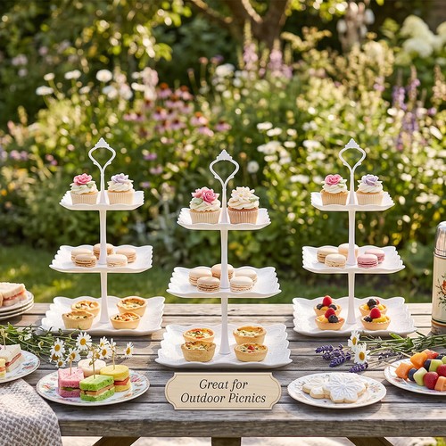 3pcs tier cake stand - 3pcs,
