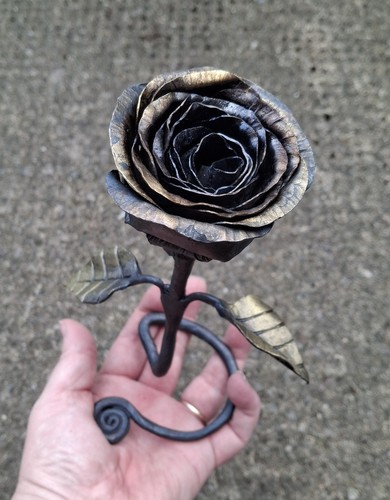 Steel rose hand - rose, by