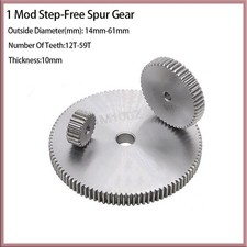 1 Module Spur Gear 45# Steel