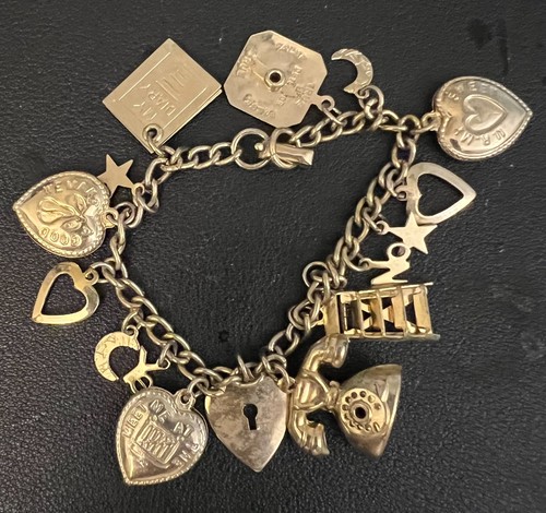 Vintage coro charm bracelet - vintage,