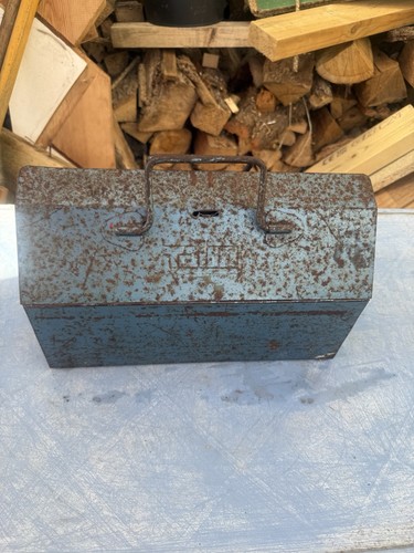 Vintage talco metal tool box - talco,