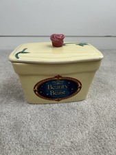 Vintage Walt Disney Beauty And The Beast Special Edition Clover Butter Dish