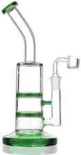 RORA 10" Glass Bong Two Layer