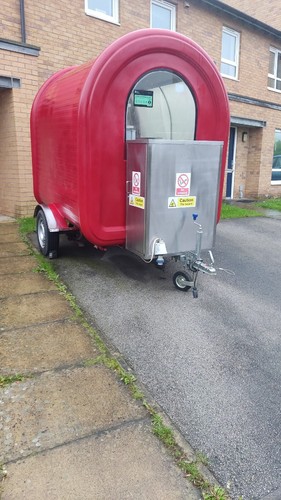 Mobile food catering trailer - food,