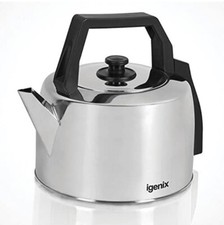 Igenix IG4350 Traditional Corded Catering Kettle 2200W 3.5L, Stainless Steel