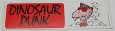 Dinosaur Punk Dinosaur Image as Punk Rocker Vinyl Bumper Sticker NEW UNUSED