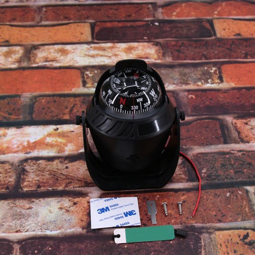 Compass red led - light, sea