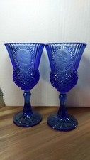 Avon Cobalt Blue Glass Goblet