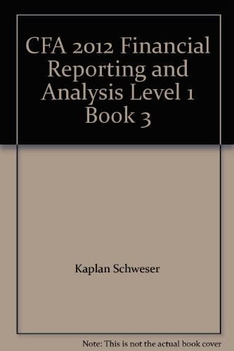 2012 schwesernotes cfa - 2012, level