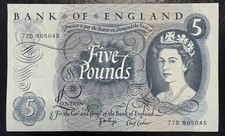 Old five pound - old, note