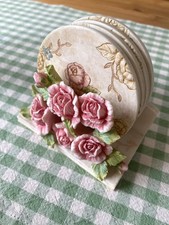 Roses Coaster Holder With 4 Coasters 