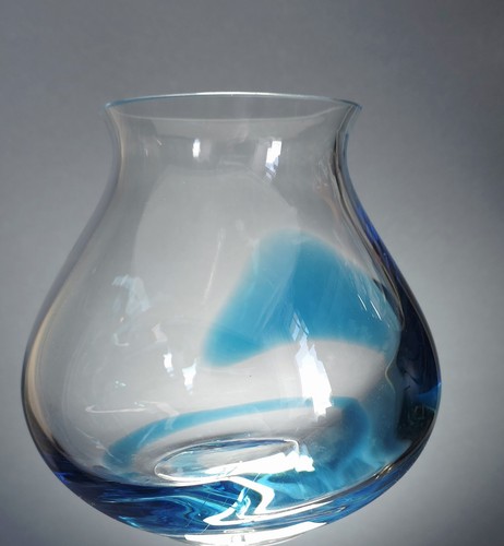 Dartington art glass blue - dartington,