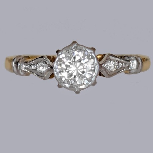 Antique diamond solitaire - diamond,