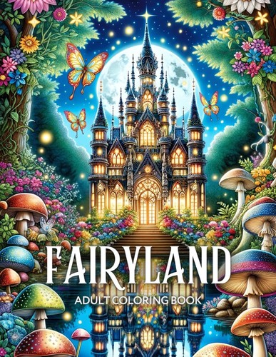 Fairyland adult coloring book - adult,
