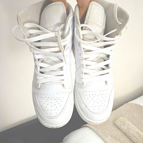 Nike air jordan mid white - nike,