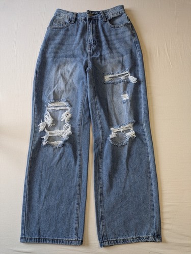 Shein jeans straight blue - straight,