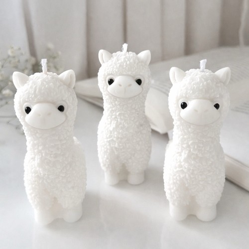 Alpaca candle set - of, 3