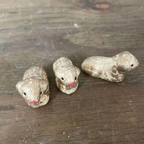 Vintage miniature sheep lamb - vintage,