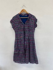 Fabulous Seasalt Cornwall Lottie Tulip Dress Uk16 blue & Pink JC470