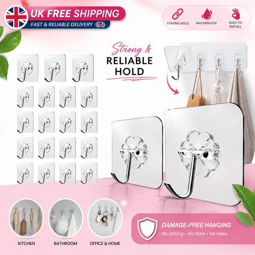 Self adhesive wall hooks heavy - self,