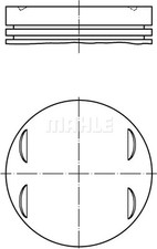 Engine piston Coated 083 13 01