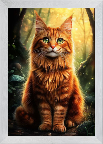Norwegian forest cat - forest, in