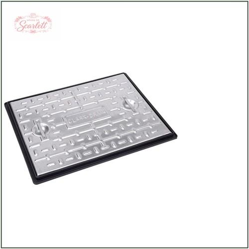 Solid top galvanised manhole - top,