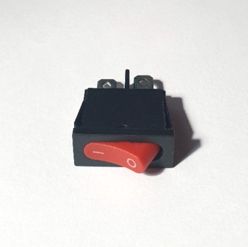 Red off rocker switch - red,