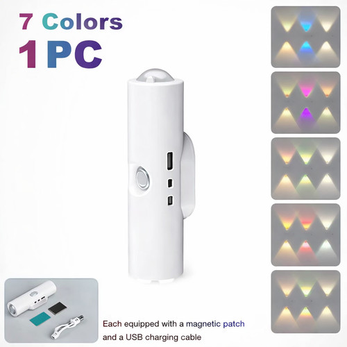 Magnetic rgb led night light - rgb,
