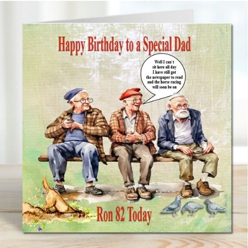 Personalised birthday card - personalised,
