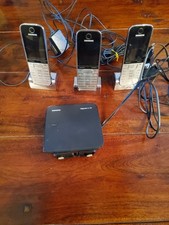 Siemens Gigaset SL78H DECT 3 DECT Phones With Base Station (One Missing Battery)