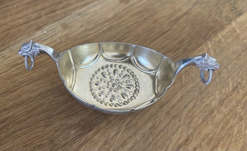 Scandinavian silver salt dish - silver,