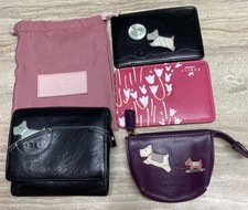 RADLEY BUNDLE WALLET/COIN PURSE / 2 X BUS PASS/CARD HOLDERS DUST BAG clean cond 