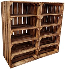 Big Wooden Crates With shelves, Wooden Shoe Racks, Display storage, Durable box