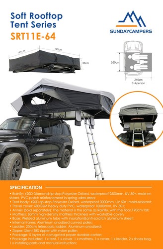 Rooftop tent hard shell - tent,