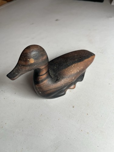 Vintage small hand carved wood